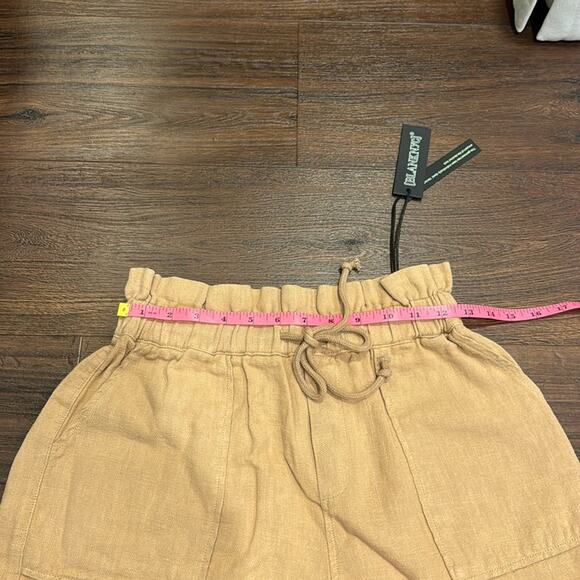 Blank NYC NWT Incense Shorts Tan 100% Ramie - Picture 12 of 13